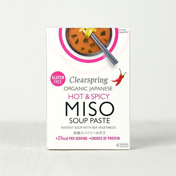 Clearspring Hot & Spicy Miso Soup Paste - 4 x 15g