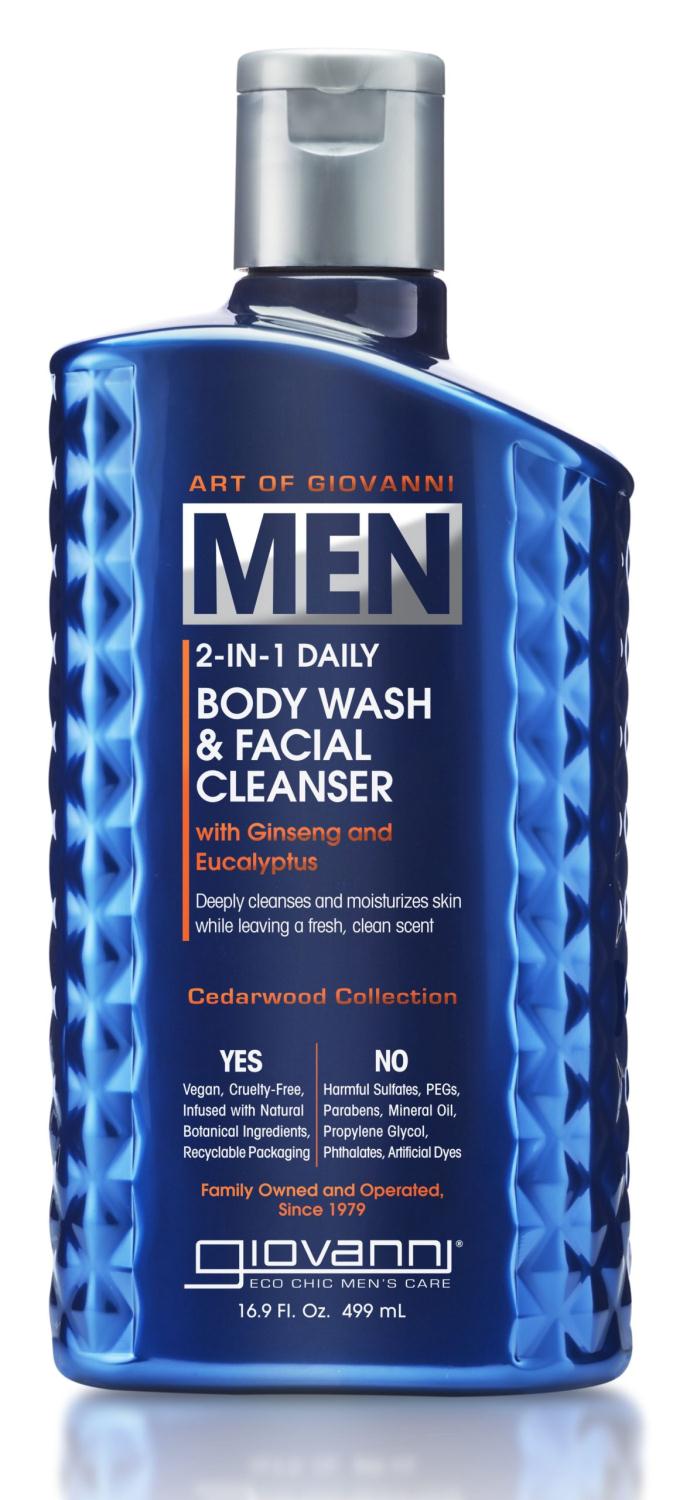 Giovanni 2-i-1 bodywash & ansiktsrens for menn 499ml