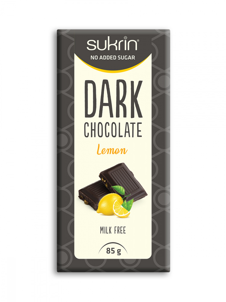 SUKRIN DARK CHOCOLATE LEMON 85G