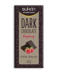 Dark Chocolate Raspberry 85g - Funksjonell Mat Sukrin