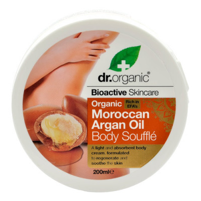 Dr. organic moroccan argan oil body souffle 200 ml