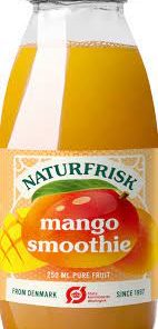 Mangosmoothie u/sukker, 250 ml, økologisk, Naturfrisk