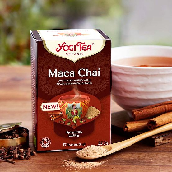 Maca Chai te, 17 poser, økologisk, Yogi Tea