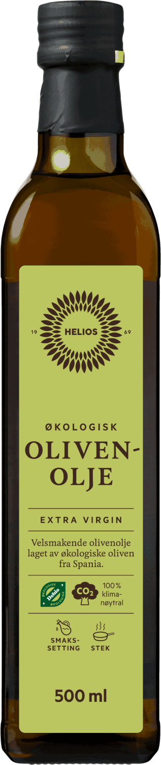 Helios økologisk spansk extra virgin olivenolje 500 ml
