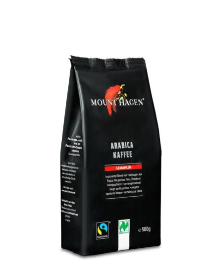Kaffe, Arabica, filtermalt, 500g, økologisk, Mount Hagen