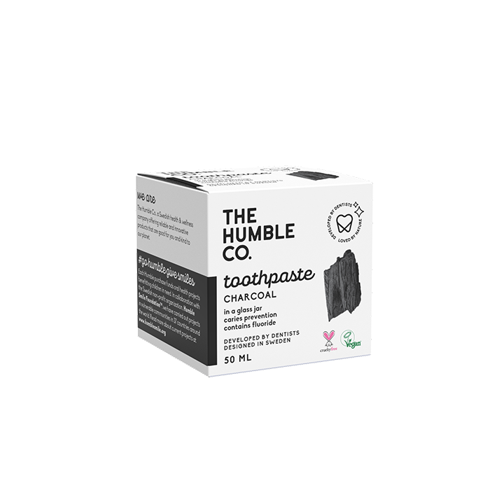 HUMBLE NATURAL TOOTHPASTE IN JAR - CHARCOAL - 50ML