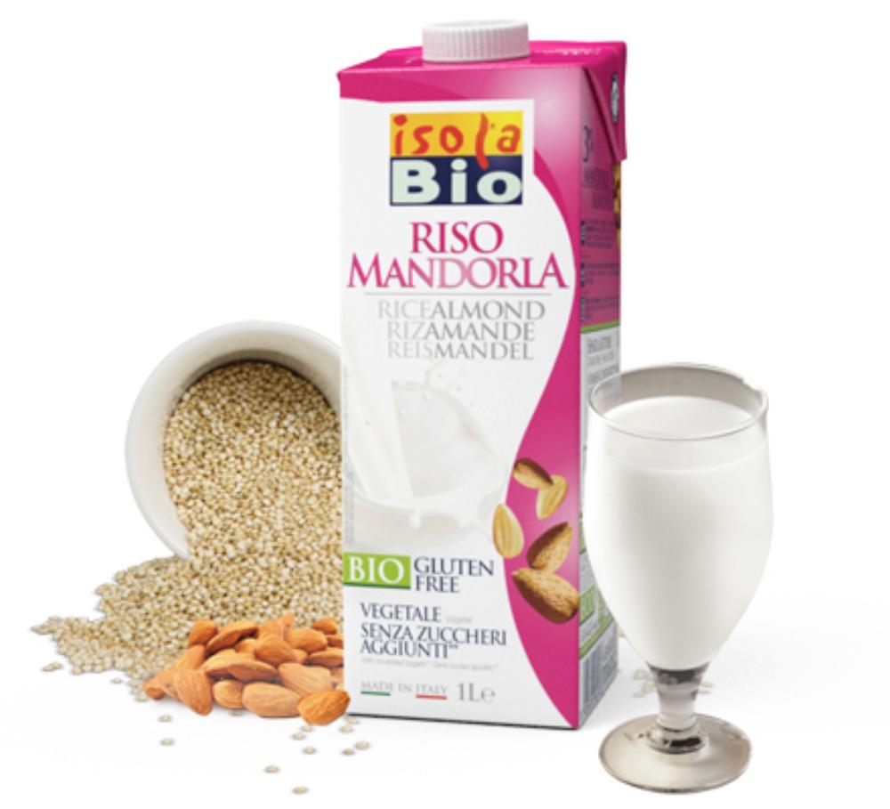 Risdrikk. m/mandel. glutenfri. [øko]. 1 l. Isola Bio
