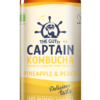 Kombucha, Pineapple Peach, vegan, 1 l, økologisk, Captain Kombucha