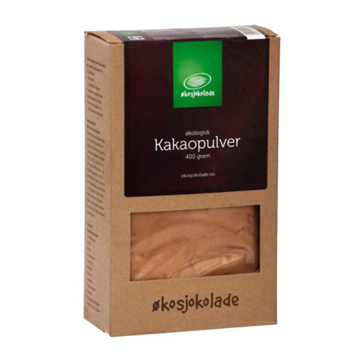 Økosjokolade Kakaopulver 400 g. øko. fairtrade