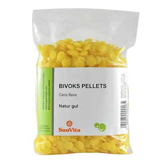 Sunvita bivoks natur gul pellets 100g