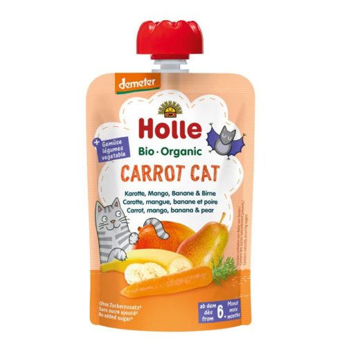 Holle Smoothie Carrot Cat (Gulrot, Mango, Banan & Pære) ØKO 100g