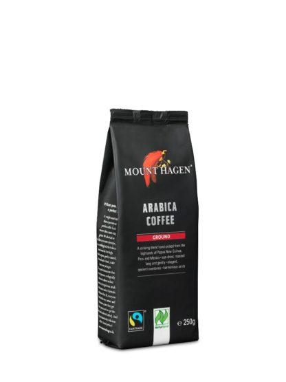 Kaffe, Arabica, filtermalt, 250g, økologisk, Mount Hagen