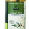 Oliven, grønne m/hvitløk, 200 g, økologisk, Rovies