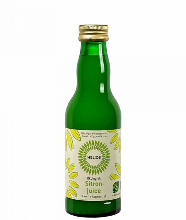 Helios økologisk sitronjuice 200 ml