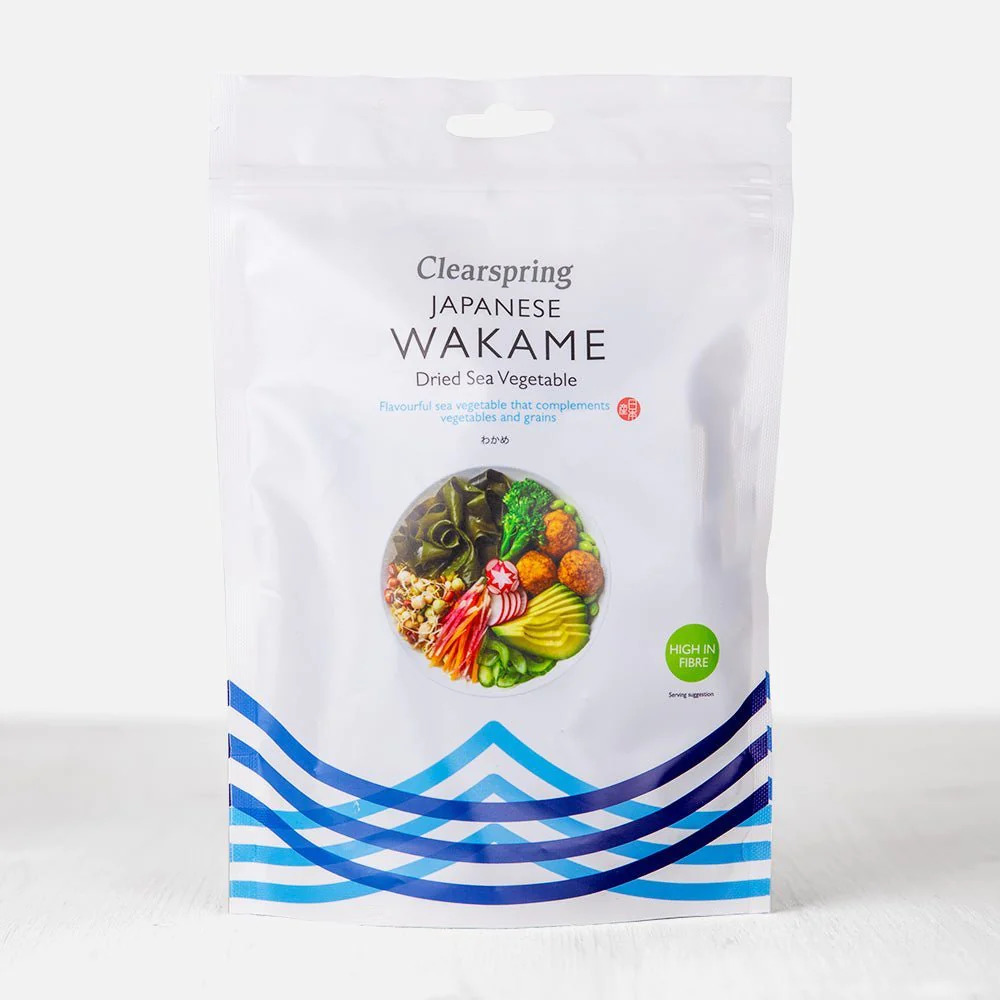 Clearspring japansk wakame (tørket sjøgrønnsaker) 30 g