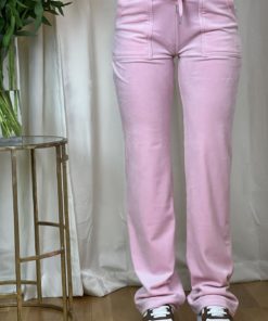 Juicy Couture Del Ray Classic velour Pant almond blossom
