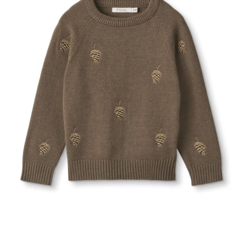 Benna Embr. Cone Pullover