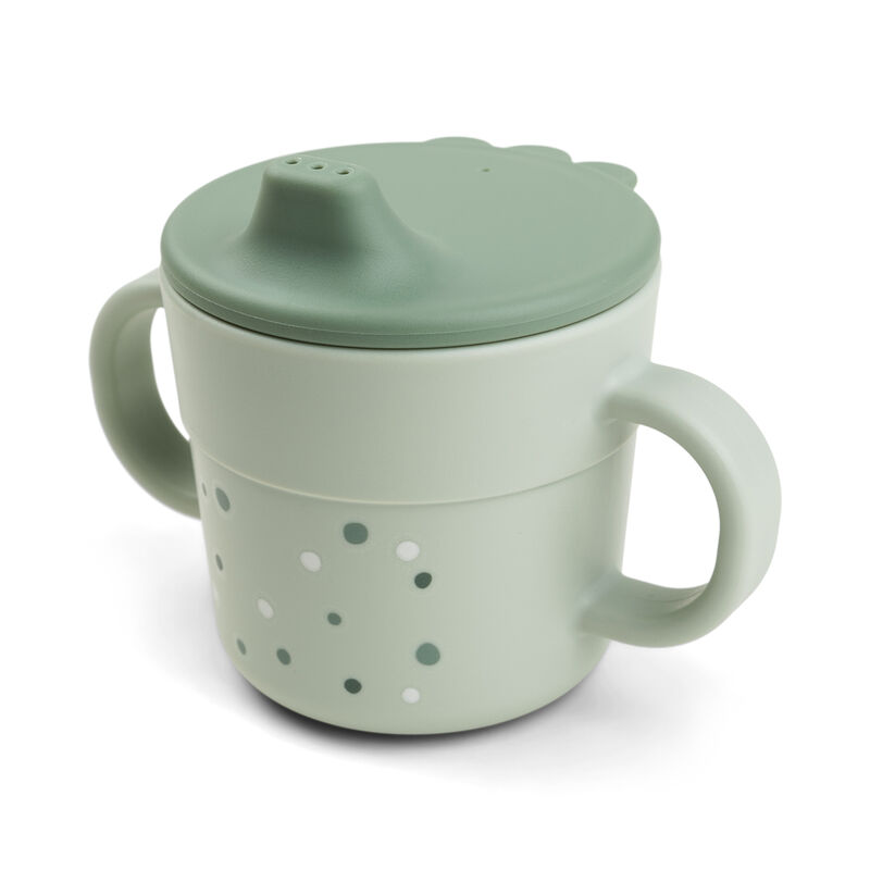 Foodie spout cup Happy dots Green