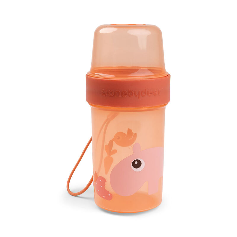 To go 2-way snack container L Ozzo Papaya