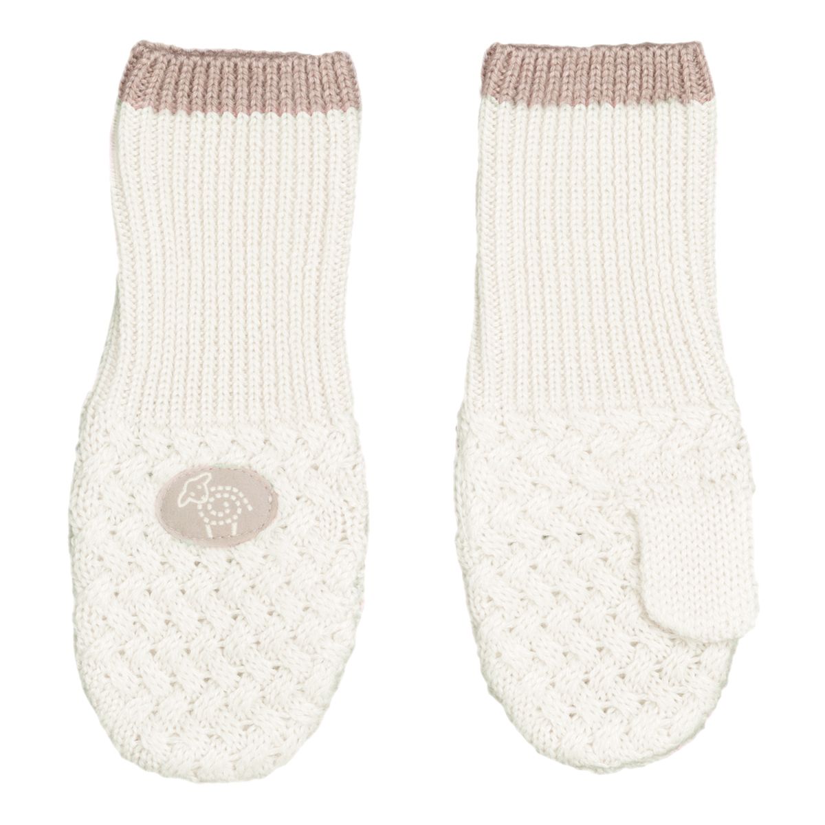 Lillelam votter classic hvit