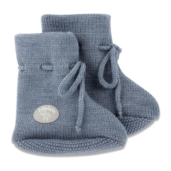 Lillelam babytøfler classic mellomblå