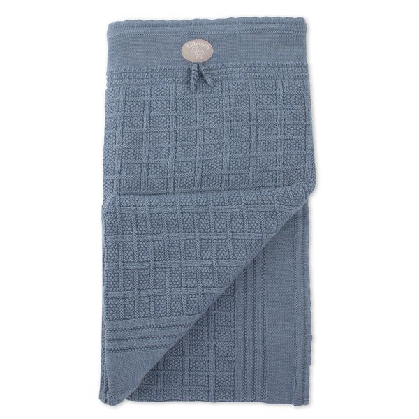 Lillelam pledd classic mellomblå