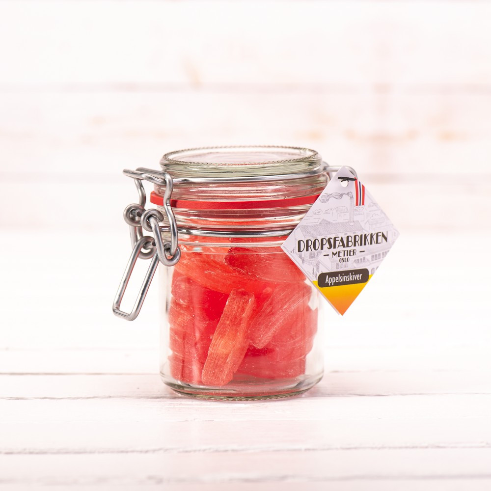 Appelsinskiver 100 gram sylteglass