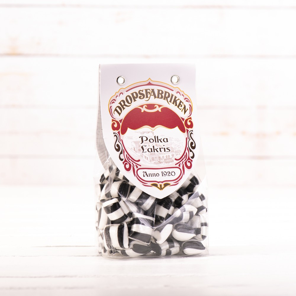 Lakrispolka 130 gram klossbunnpose