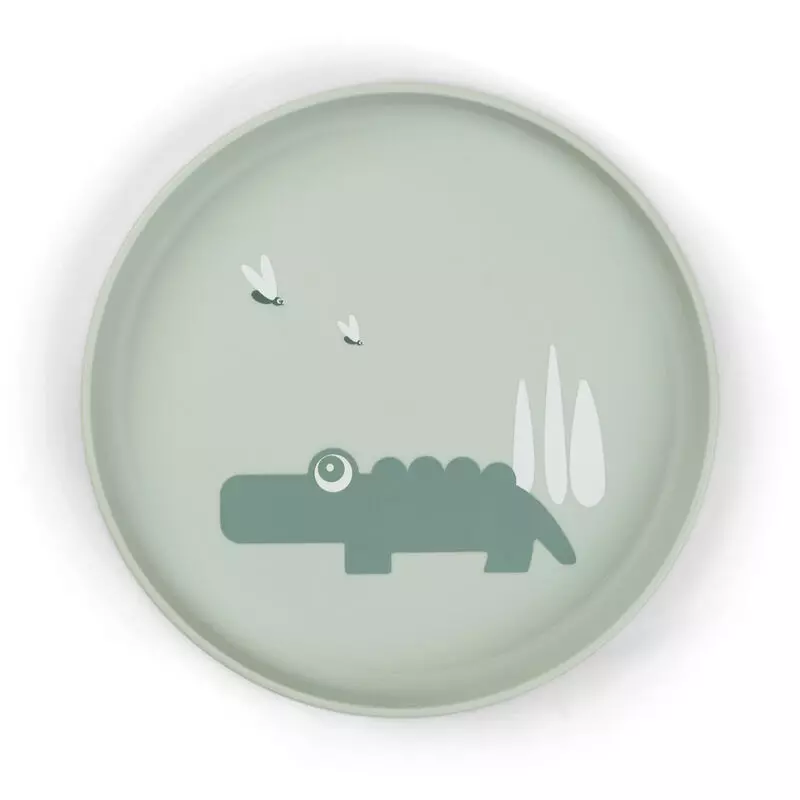 Foodie plate Croco Green