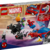 Spider-Mans racerbil og Venom Green Goblin
