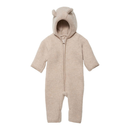 Allie wool pram suit w/ears camel