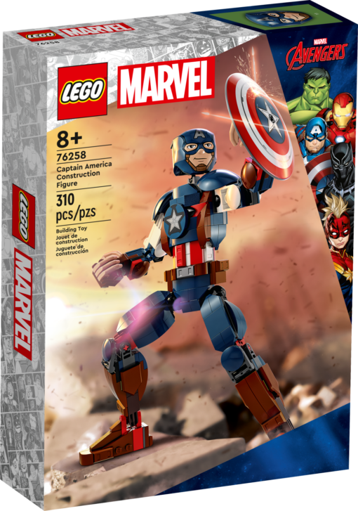 Byggbar figur av Captain America