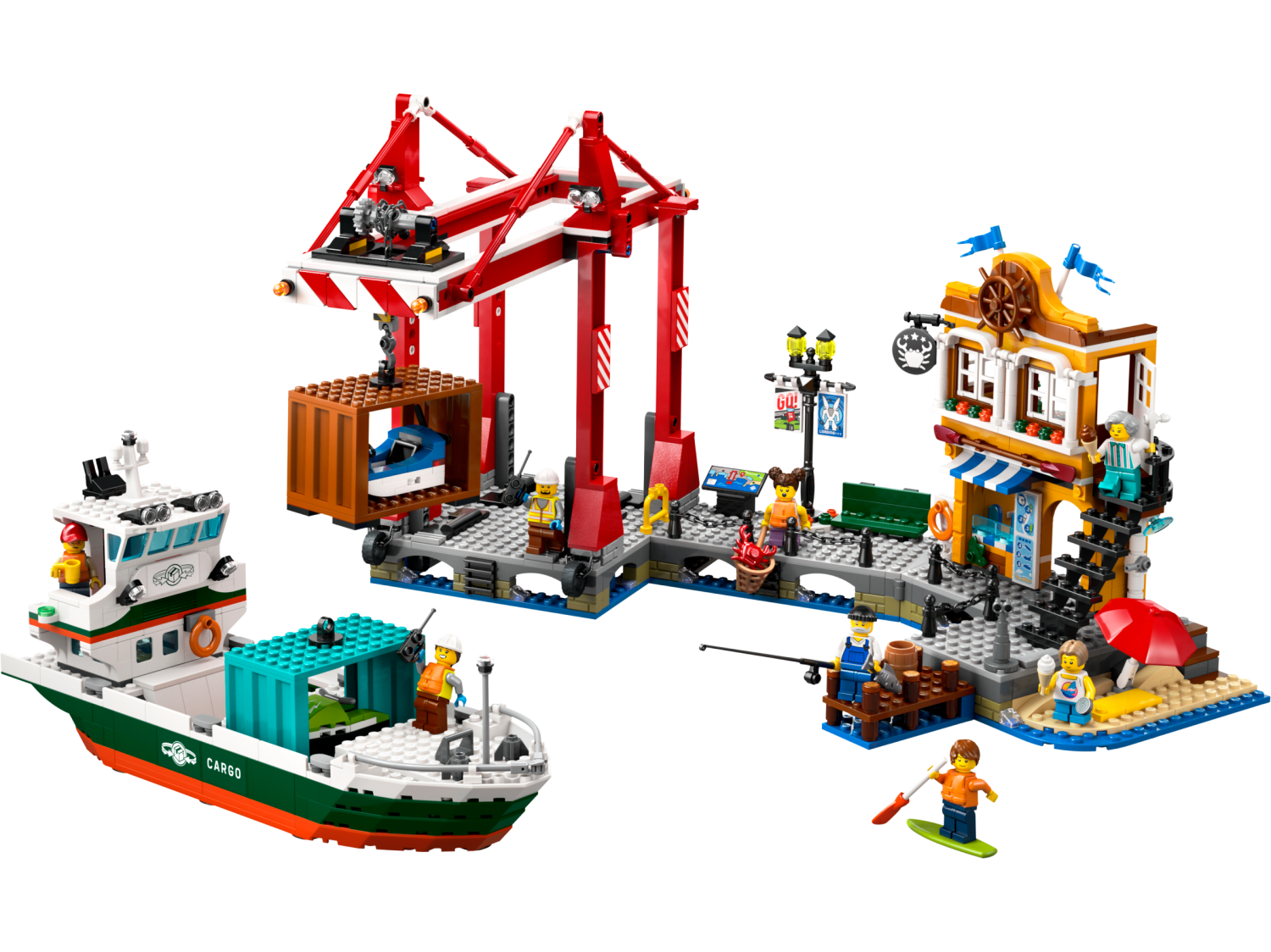 60422 - Havneområde med lasteskip