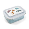 Metal lunch box Deer friends Blue