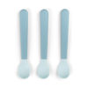 Foodie easy-grip baby spoon 3-pack Blue