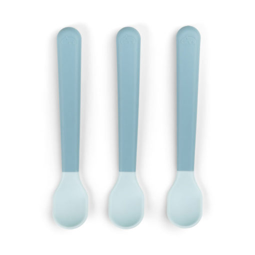 Foodie easy-grip baby spoon 3-pack Blue