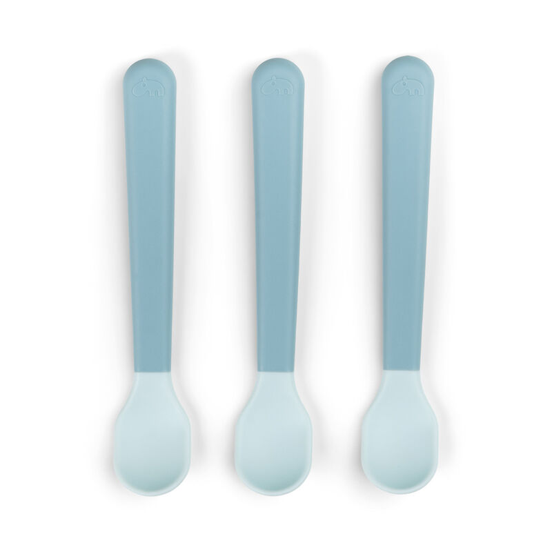 Foodie easy-grip baby spoon 3-pack Blue