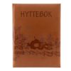 Hyttebok preget design m/fjellvettreglene brun