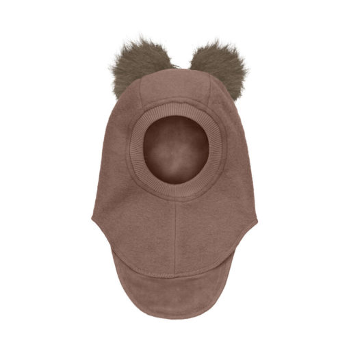 Huttelihut Balaclava med alpakka dusk - Rose 4435