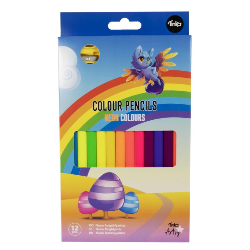 FARGEBLYANT NEON JUMBO 12STK TINKA ARTSY