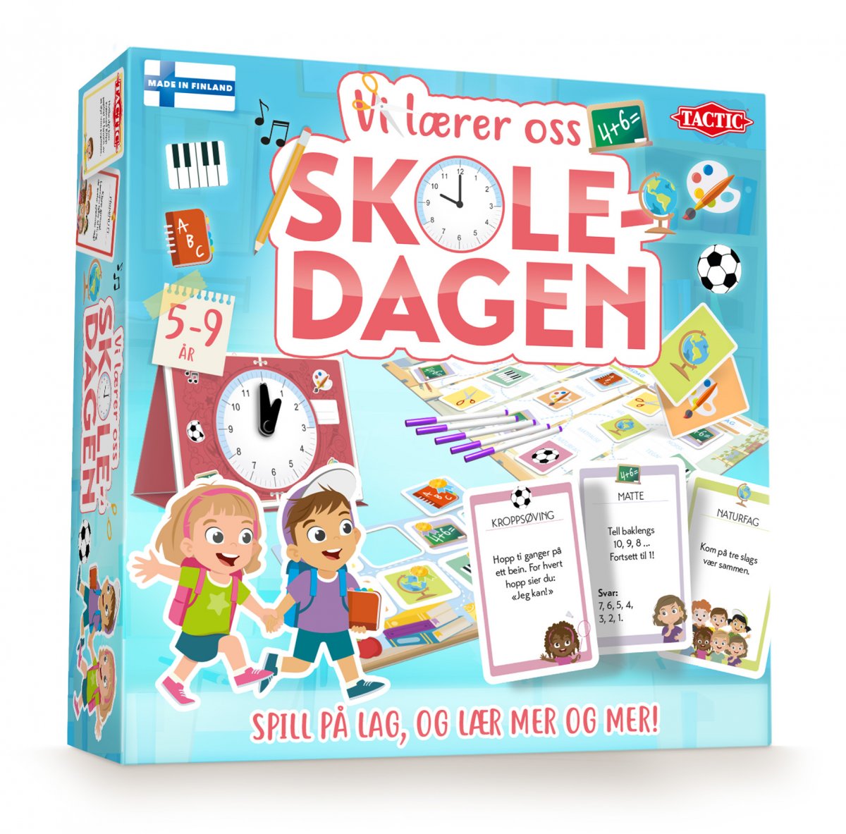 Vi lærer oss skoledagen