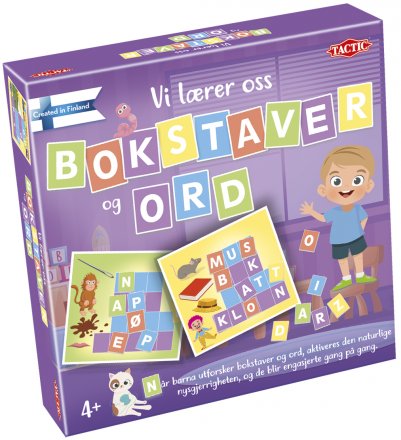 Vi lærer oss bokstaver og ord