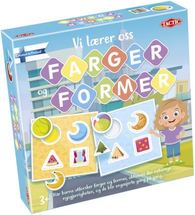 Vi lærer oss farger og former