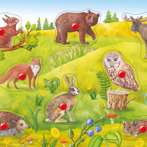 Knottepuslespill Dyr 8 biter