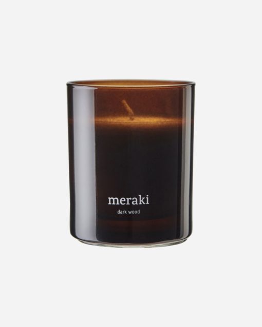 Scented candle, Dark wood