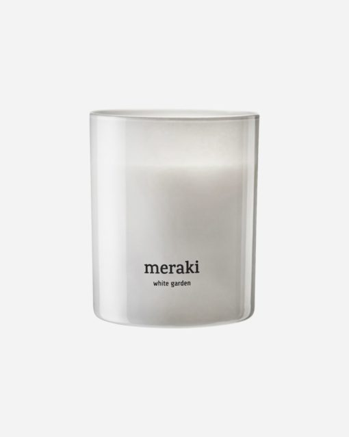 Scented candle, White garden