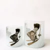 Lysglass krakelert frostet "Skisko"