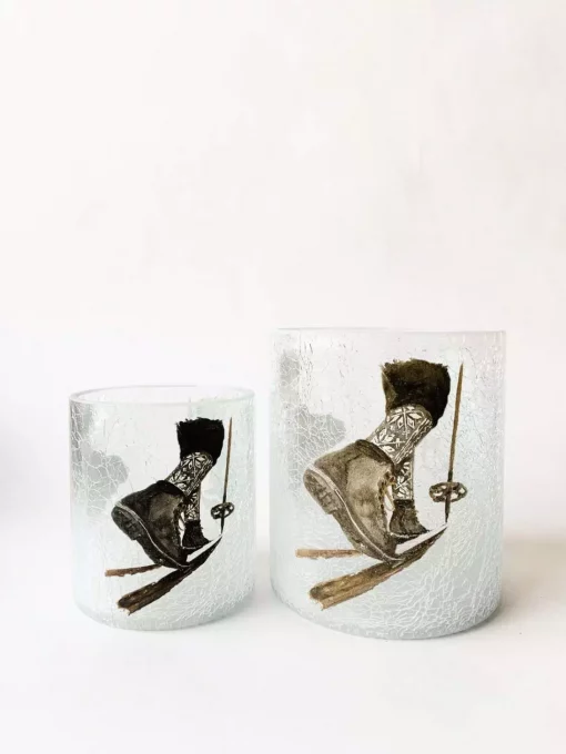 Lysglass krakelert frostet 