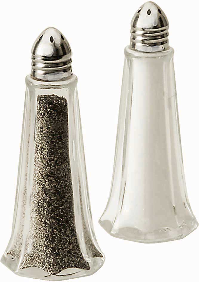 Salt og pepper sett- glass