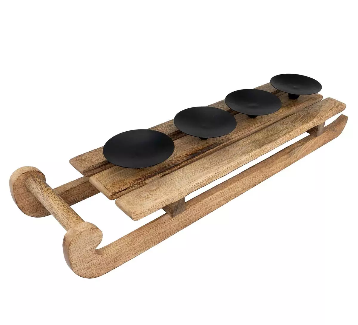 Antikk adventstake på slede